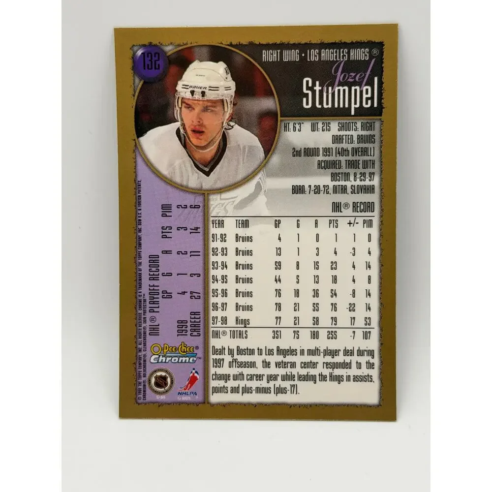 1998-99 O-Pee-Chee Chrome Refractor #132 Jozef Stumpel Kings